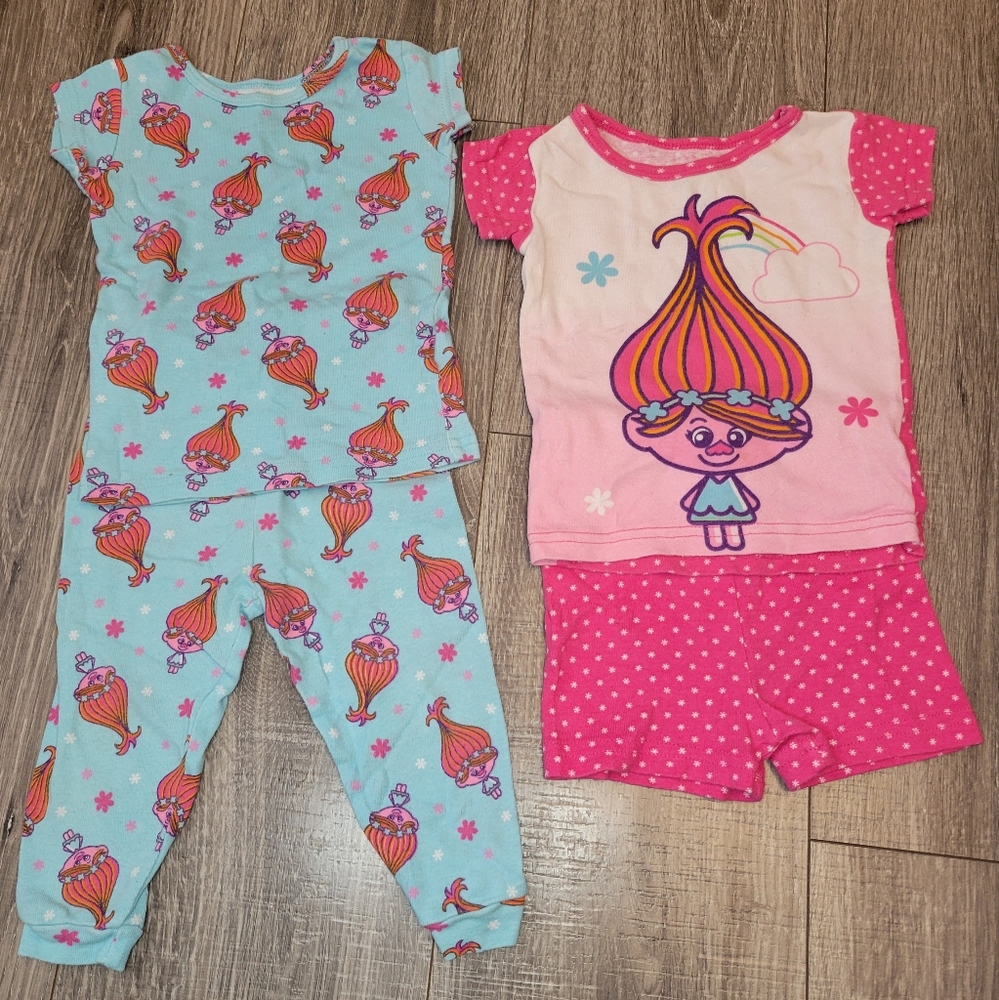 Trolls PJ Set of 2 Baby Girls Pajamas